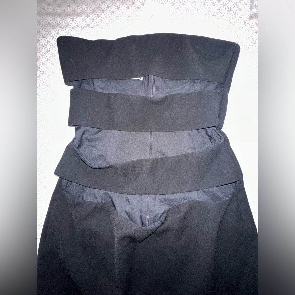 MÔNOT CUTOUT MINI DRESS SIZE 6/42 BLACK
